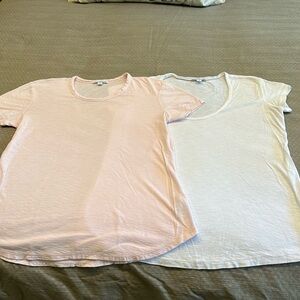 2 James Perse scoop neck tees